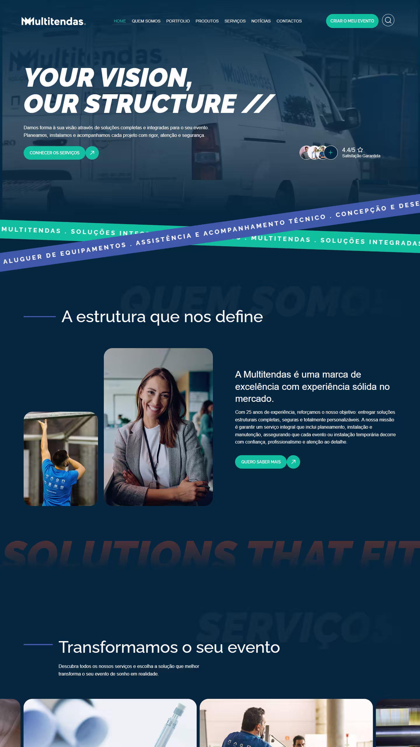 Multitendas website preview